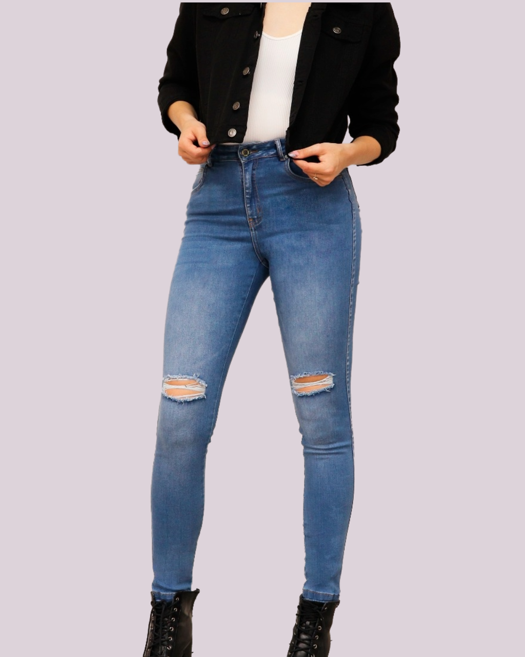 JEAN TIRO ALTO AJUSTADO SKINNY
