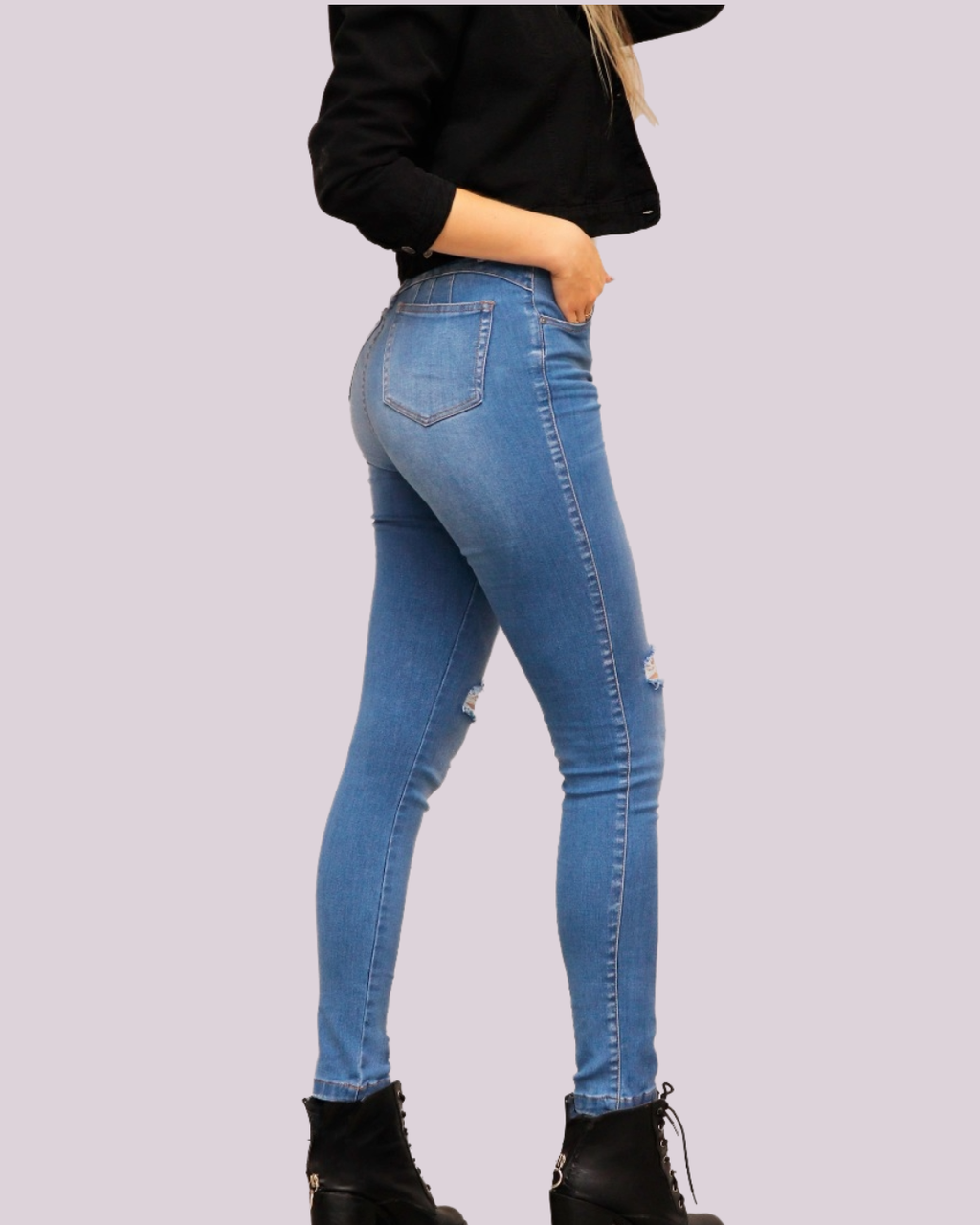 JEAN TIRO ALTO AJUSTADO SKINNY