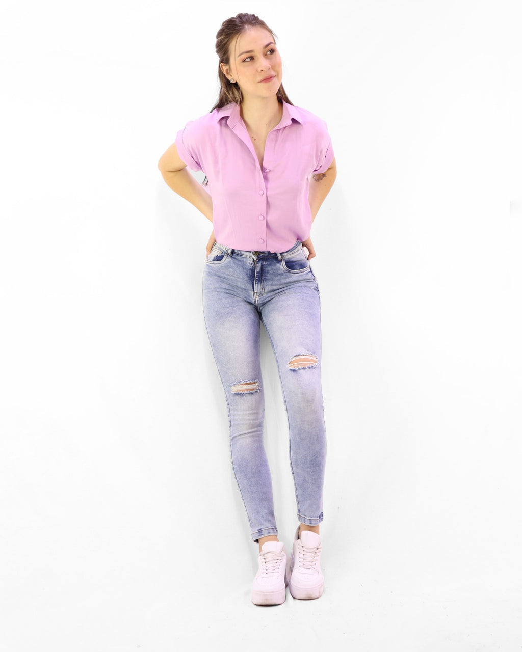 JEAN TIRO ALTO AJUSTADO SKINNY