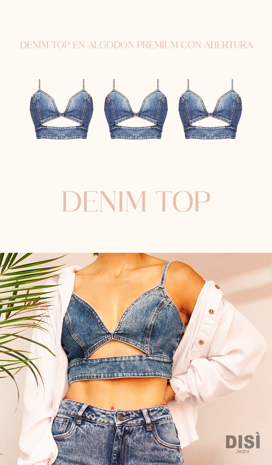 TOP BRALETTE DE TIRAS