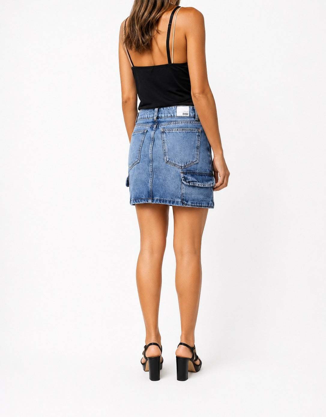 FALDA EN JEAN CARGO